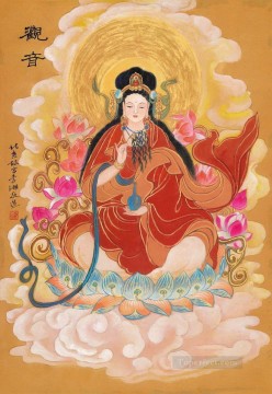 仏教徒 Painting - 観音 中国仏陀 仏教